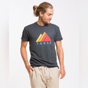 Marine Layer Retro Tahoe Graphic Tee in Grey